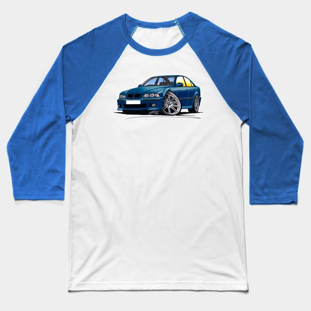 BMW M5 (E39) Blue Baseball T-Shirt by y30man5